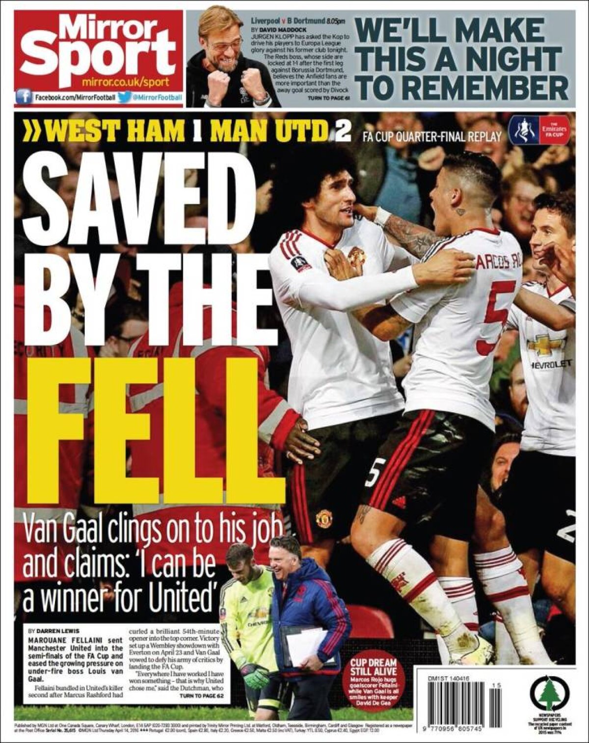 Ce scriu azi ziarele de sport din lume (14 aprilie 2016)