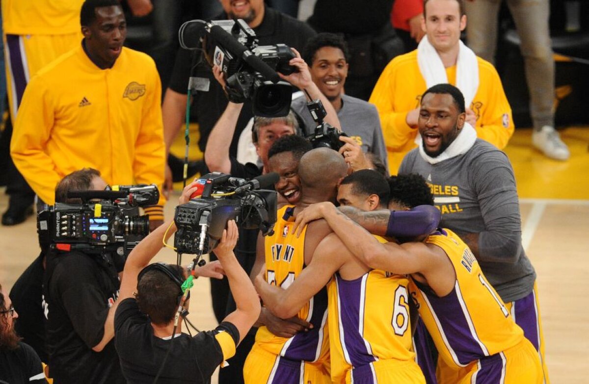 VIDEO+FOTO Mamba out! Retragere de poveste pentru Kobe Bryant: victorie și 60 de puncte la ultimul meci după 20 de ani în tricoul lui Lakers