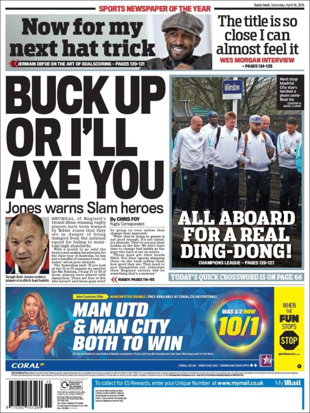 Ce scriu azi ziarele de sport din lume (16 aprilie 2016)