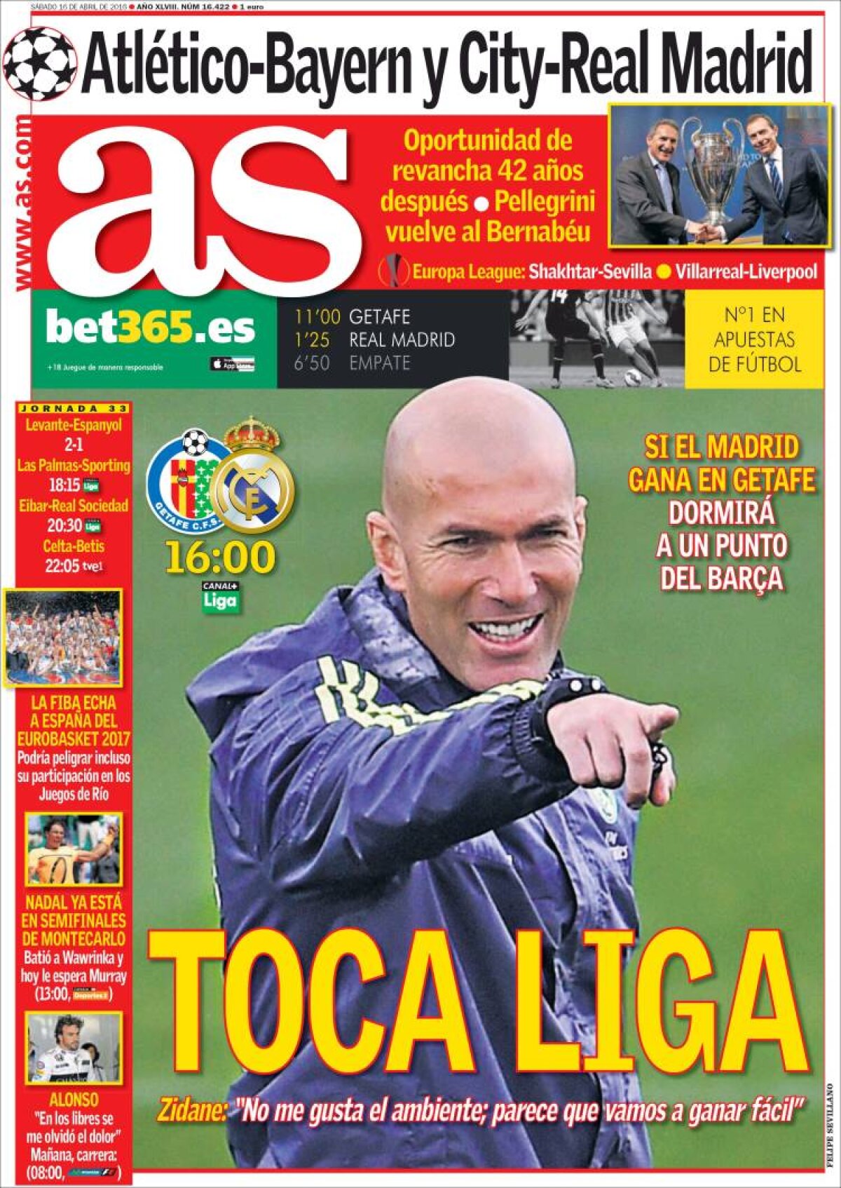 Ce scriu azi ziarele de sport din lume (16 aprilie 2016)