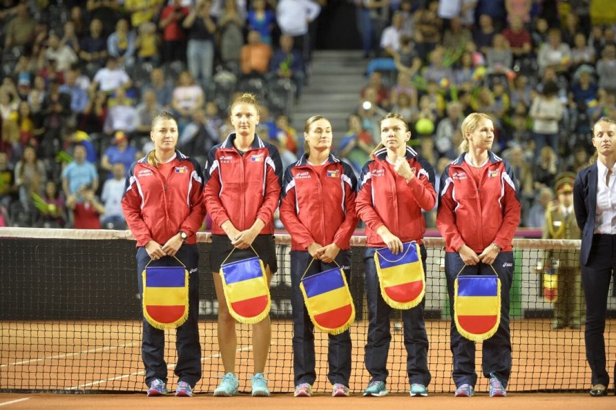 GALERIE FOTO Imagini de excepție de la prezentarea echipelor de Fed Cup! Atmosferă fantastică la Cluj