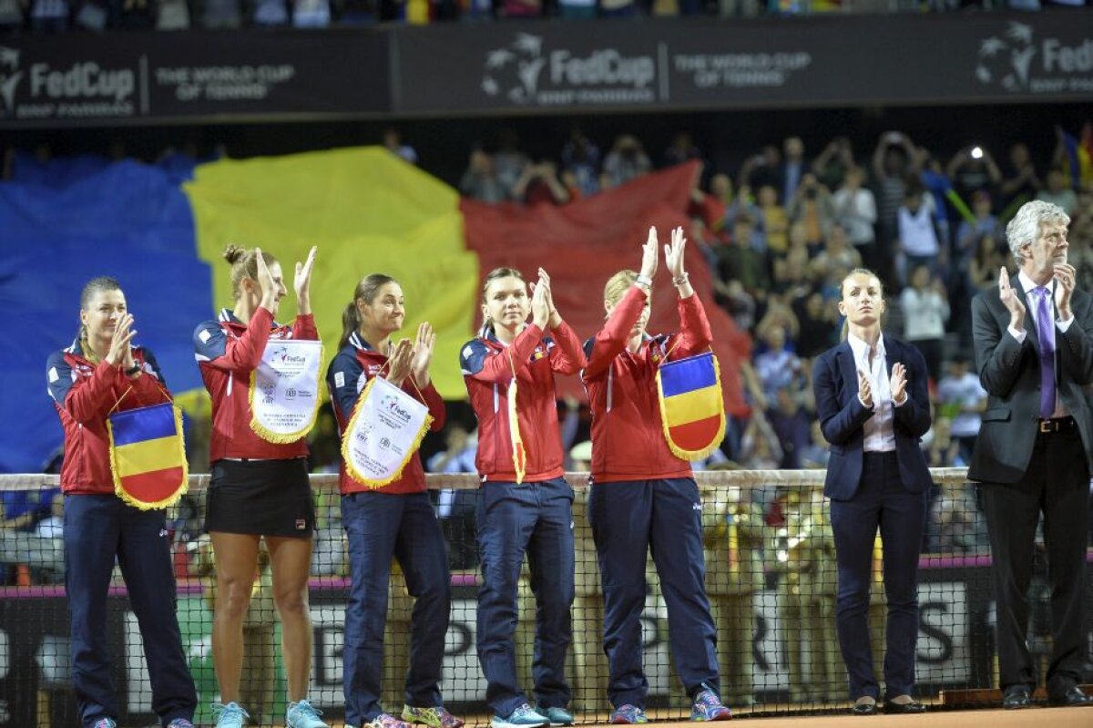 GALERIE FOTO Imagini de excepție de la prezentarea echipelor de Fed Cup! Atmosferă fantastică la Cluj