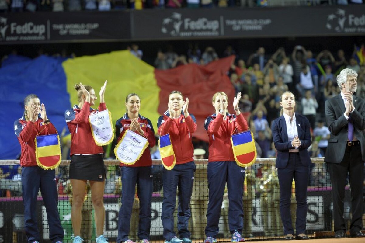 GALERIE FOTO Imagini de excepție de la prezentarea echipelor de Fed Cup! Atmosferă fantastică la Cluj