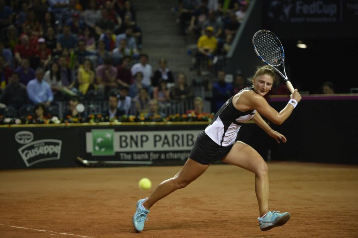 FOTO Fed Cup » România-Germania 1-1! Begu, învinsă de Kerber. Halep se impune în fața lui Petkovici!