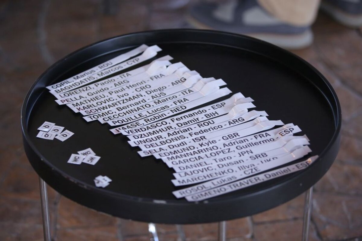 FOTO S-a tras la sorți tabloul principal la BRD Năstase-Țiriac Trophy » Meciuri dificile în primul tur pentru români