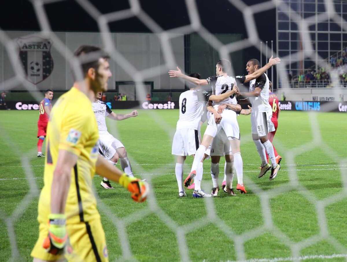 VIDEO + FOTO Astra, la un pas de primul titlu de campioană din istorie! Victorie uriașă pentru trupa lui Șumudică, 2-0 cu Steaua în finala campionatului