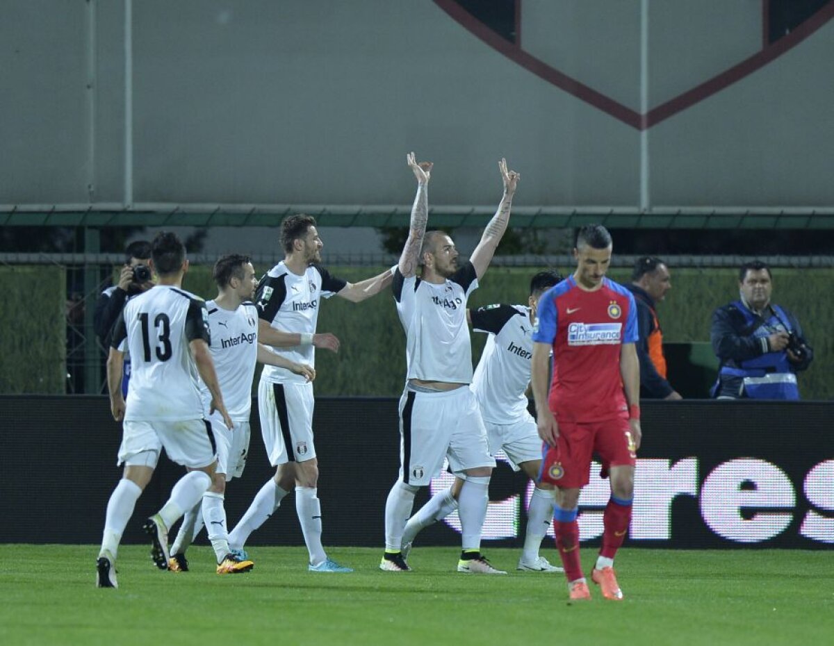 VIDEO + FOTO Astra, la un pas de primul titlu de campioană din istorie! Victorie uriașă pentru trupa lui Șumudică, 2-0 cu Steaua în finala campionatului