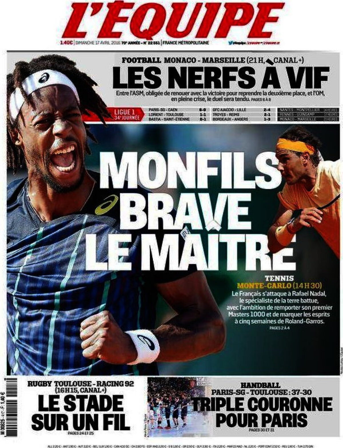 Ce scriu azi ziarele de sport din lume (17 aprilie 2016)