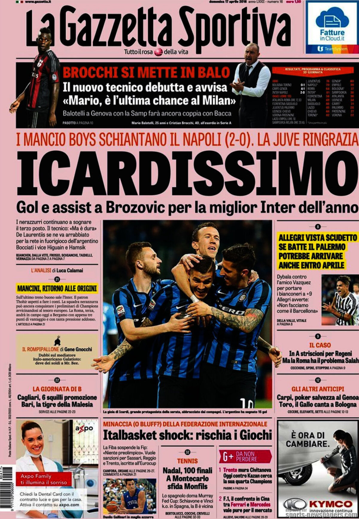 Ce scriu azi ziarele de sport din lume (17 aprilie 2016)