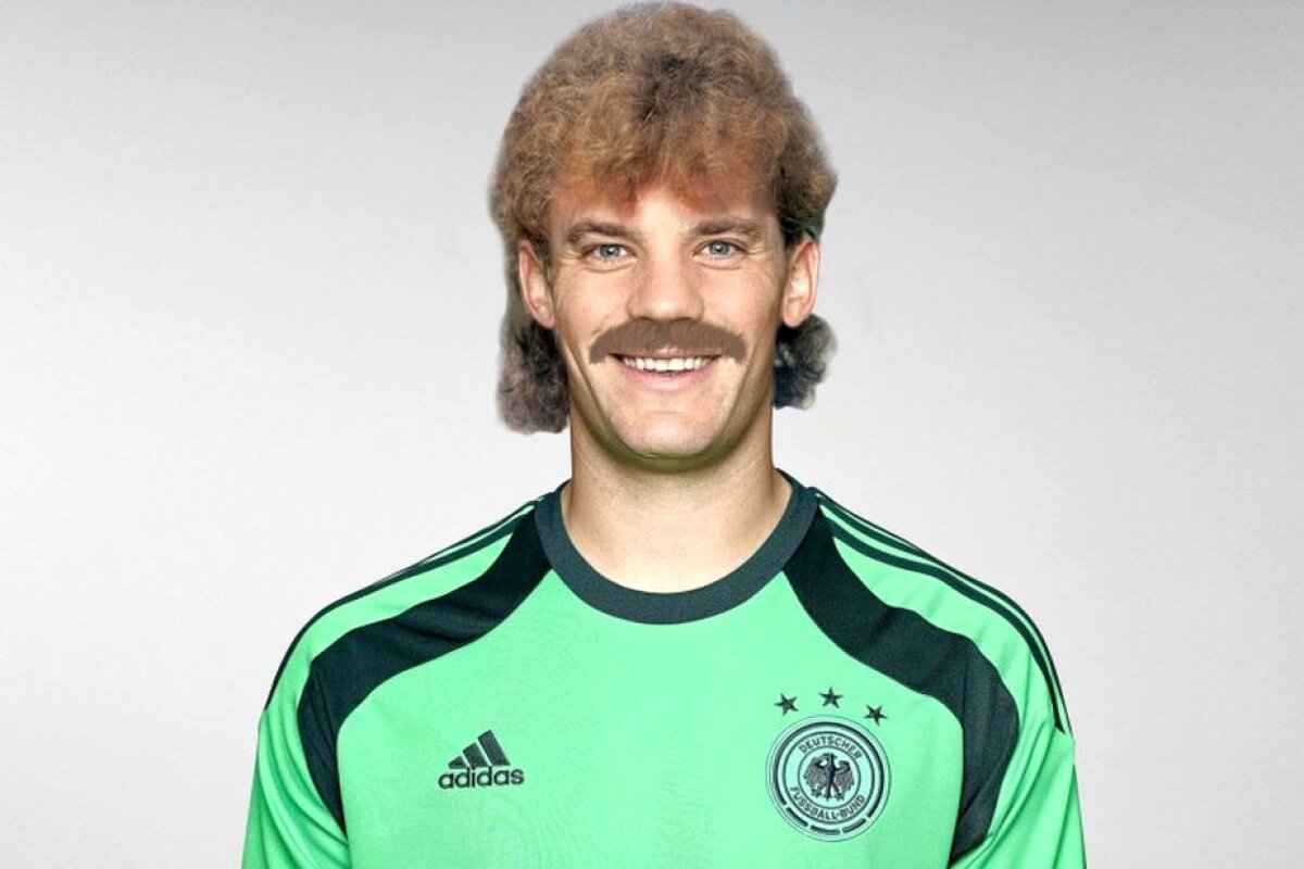 FOTO Cum ar fi arătat Messi, Ronaldo și Neuer în anii '80