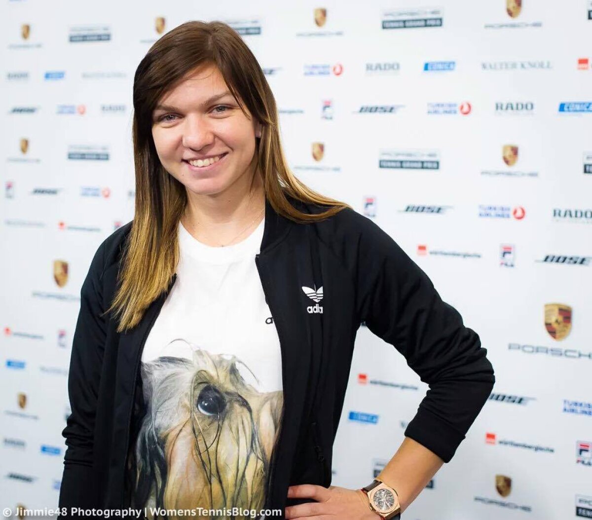 FOTO S-a dat cu câinii » Apariție casual, dar de efect a Simonei Halep la deschiderea turneului de la Stuttgart