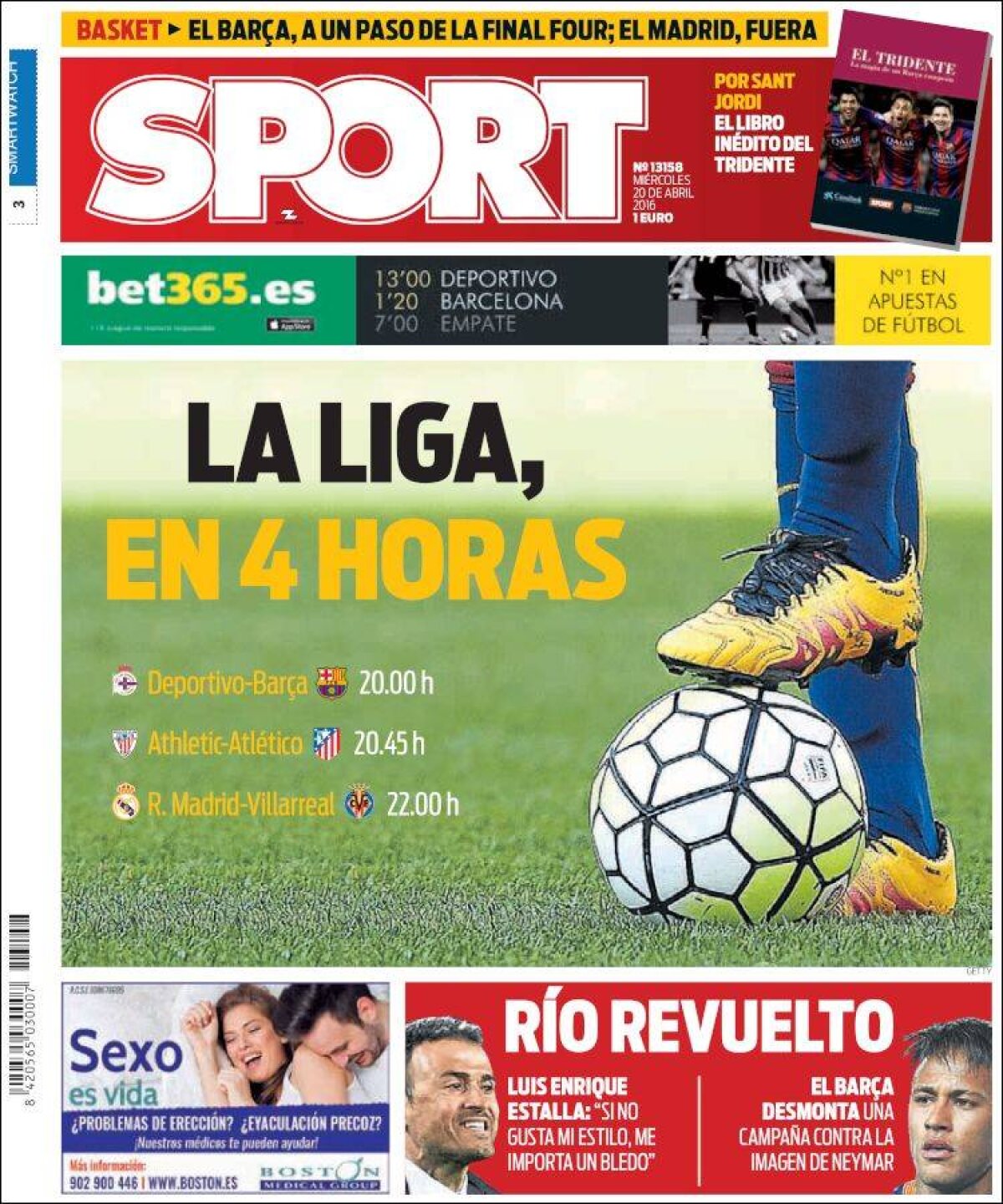 Ce scriu azi ziarele de sport din lume (20 aprilie 2016)