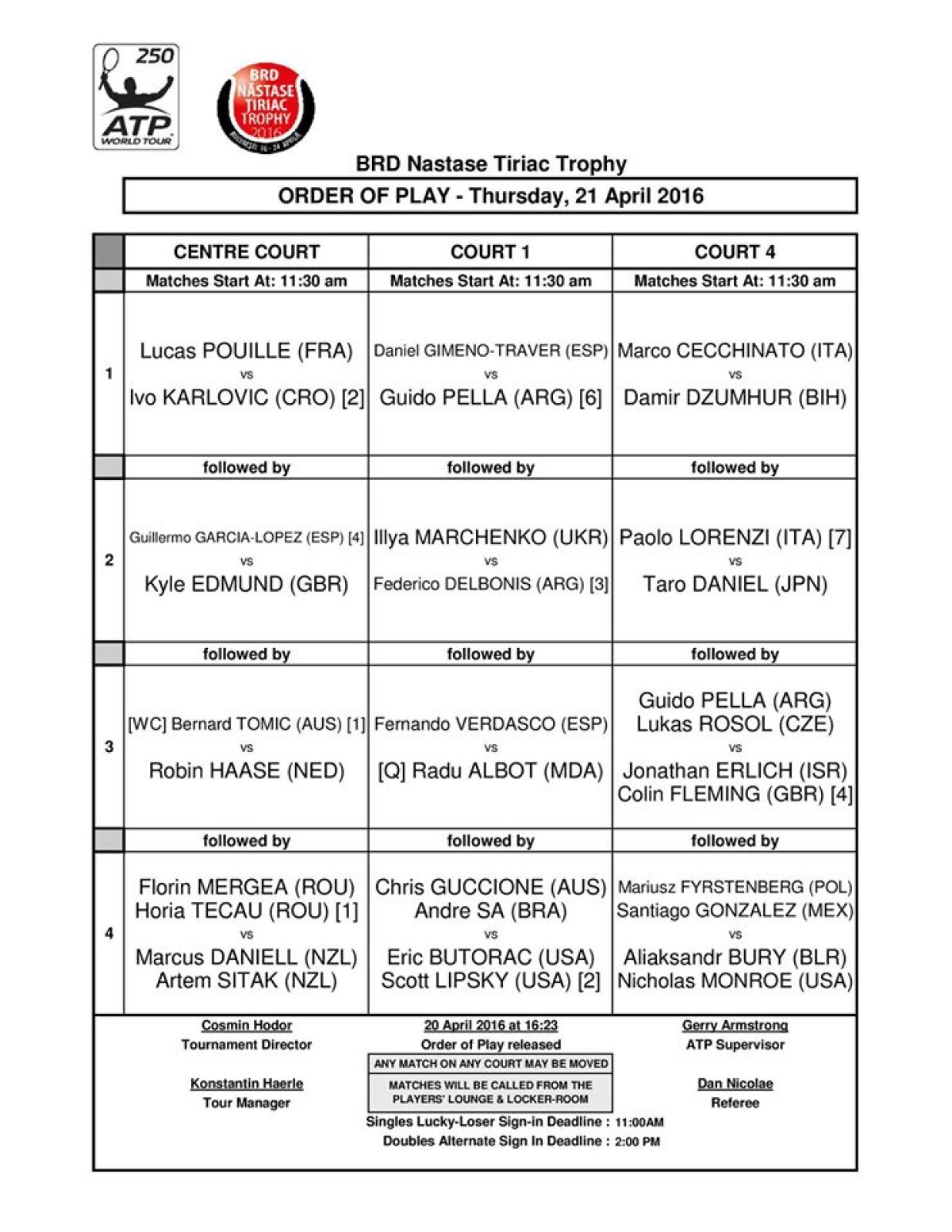 FOTO Toate meciurile zilei de la BRD Năstase-Țiriac Trophy au fost amânate » Când se vor disputa și ce trebuie să știe cei care și-au cumpărat bilete