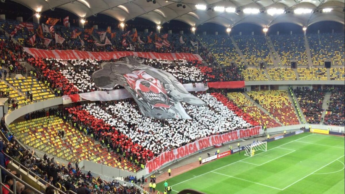 GALERIE FOTO Coregrafie superbă a galeriei dinamoviste la derby-ul cu marea rivală » Câți suporteri sunt în tribune
