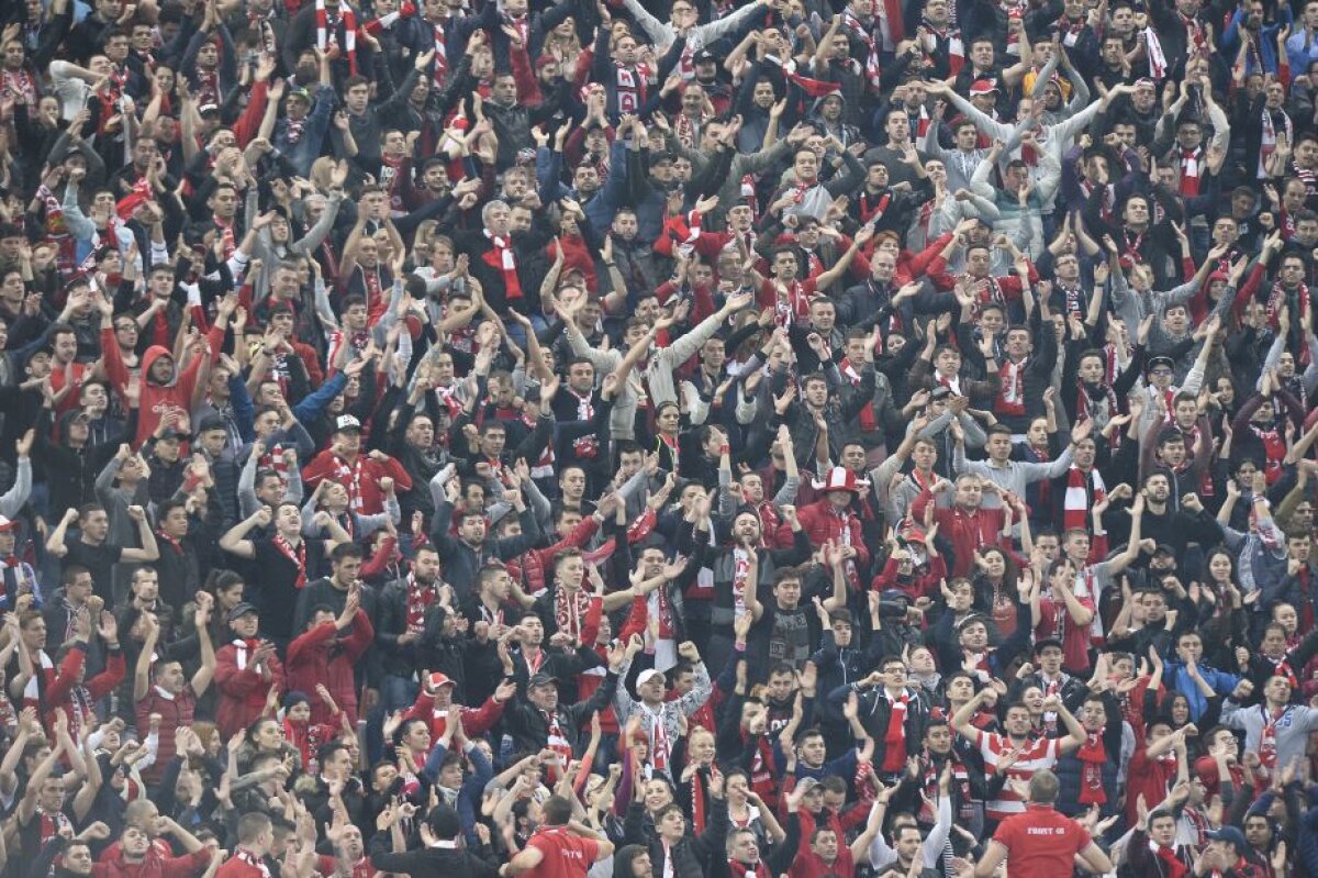 GALERIE FOTO Coregrafie superbă a galeriei dinamoviste la derby-ul cu marea rivală » Câți suporteri sunt în tribune