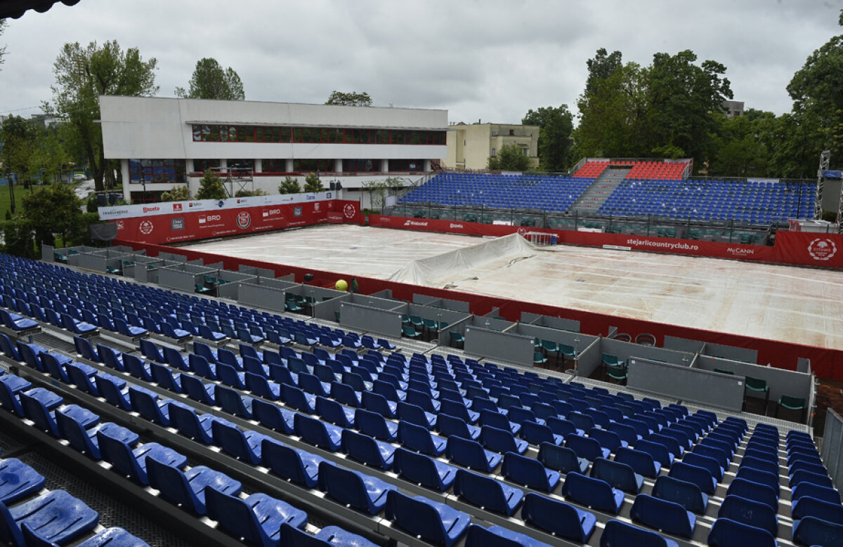 Ploaia a anulat tenisul » Fără meciuri! Ziua de ieri a fost complet acoperită de apă la Arenele BNR