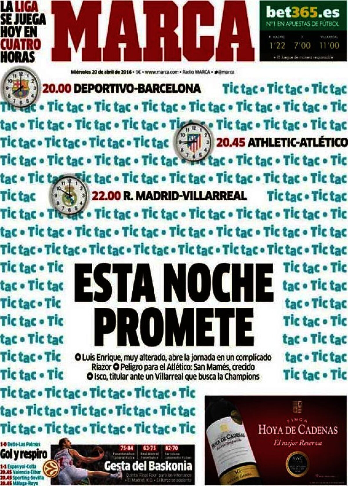 Ce scriu azi ziarele de sport din lume (21 aprilie 2016)