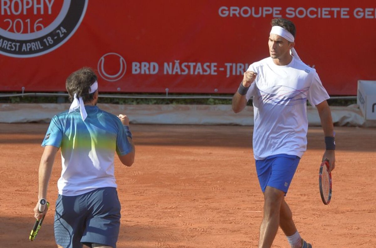 GALERIE FOTO Mergea și Tecău s-au calificat în turul II la BRD Năstase-Țiriac Trophy » Cu cine se vor duela în runda următoare