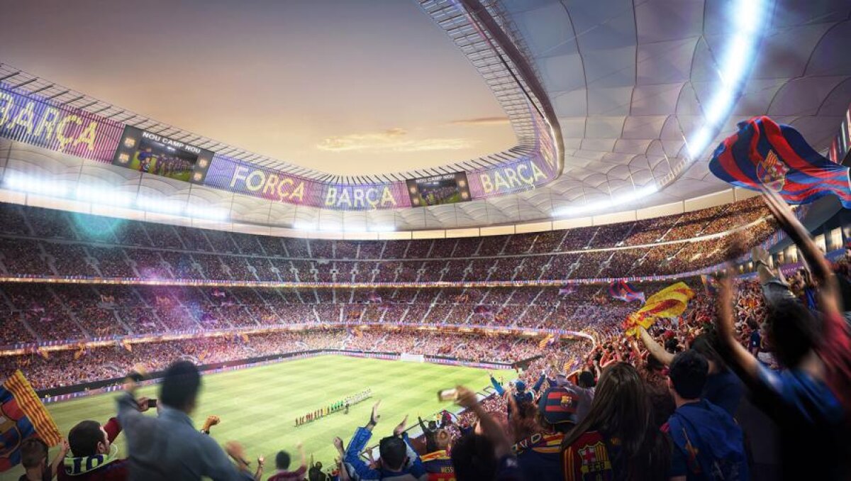 VIDEO + FOTO Investiție de 600 de milioane de euro » Barcelona pregătește modernizarea stadionului! Camp Nou va avea 105.000 de locuri