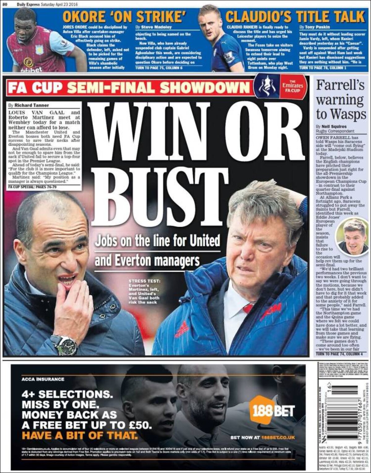 Ce scriu azi ziarele de sport din lume (23 aprilie 2016)