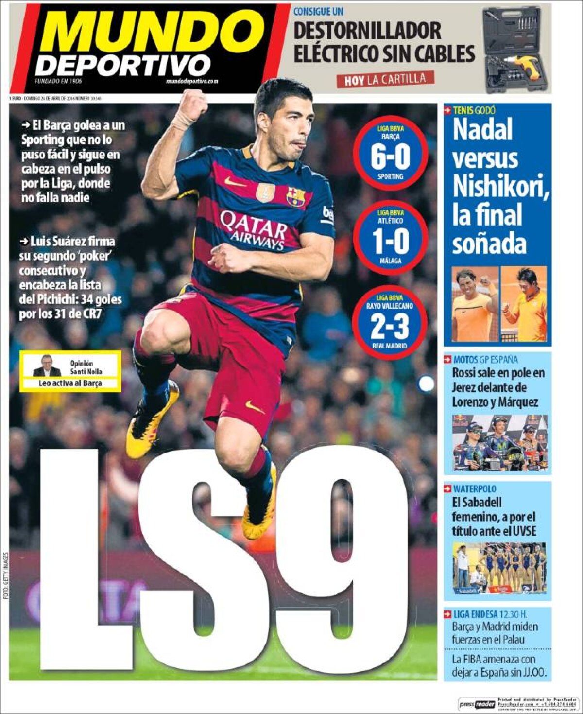 Ce scriu azi ziarele de sport din lume (24 aprilie 2016)