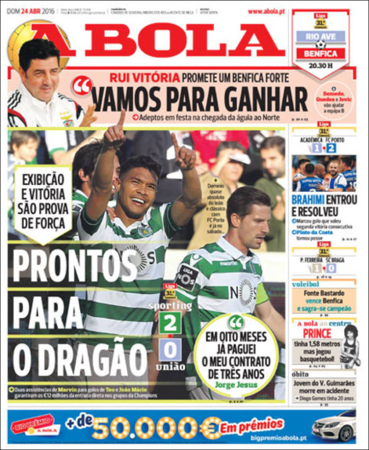 Ce scriu azi ziarele de sport din lume (25 aprilie 2016)