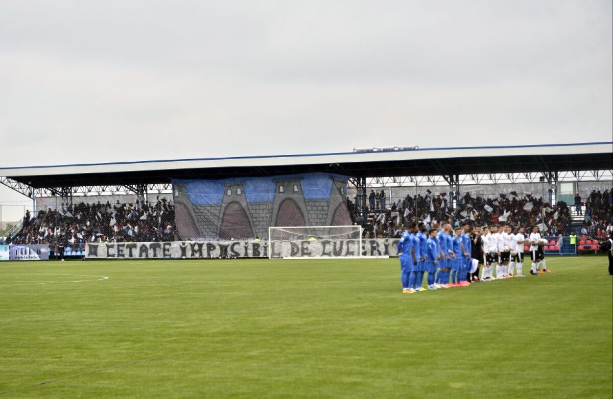 FOTO FC Voluntari și-a inaugurat azi stadionul, la meciul cu CS U Craiova » Coregrafie pregătită de suporterii ilfoveni