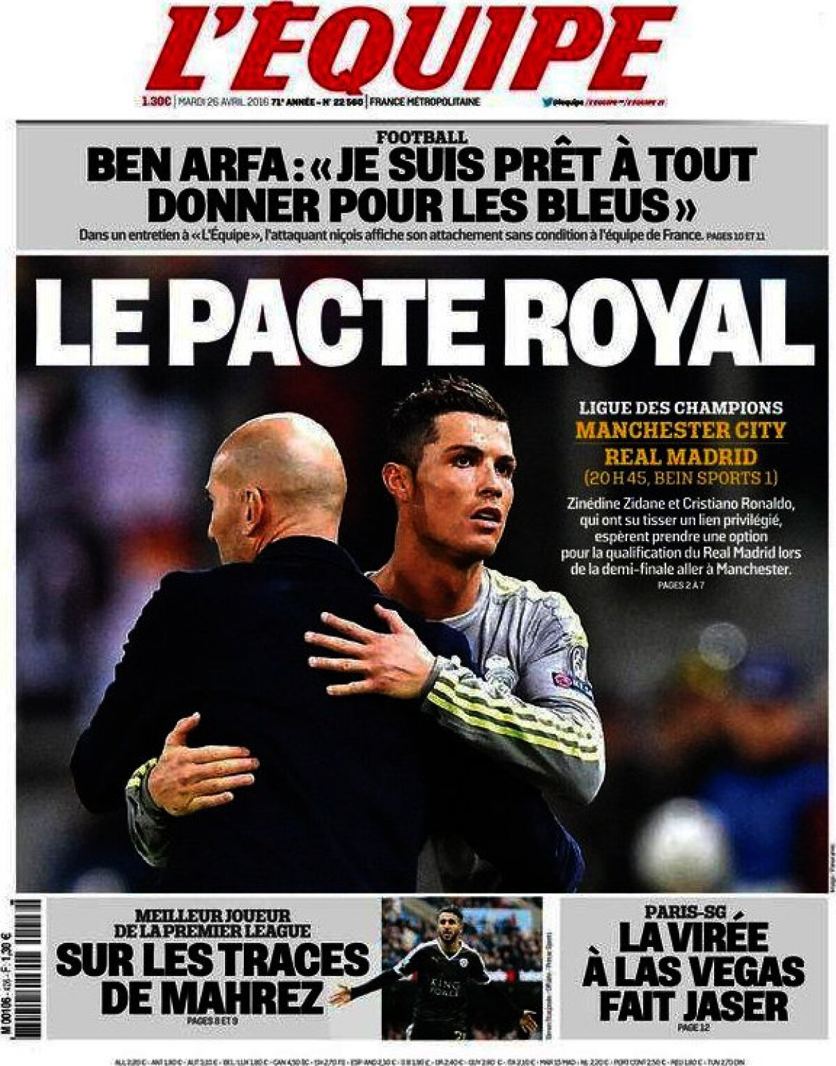 Ce scriu azi ziarele de sport din lume (26 aprilie 2016)