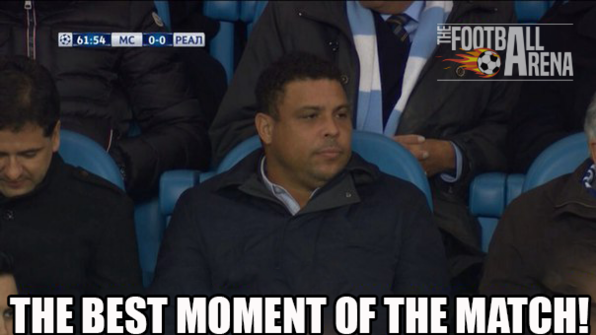 GALERIE FOTO Cele mai tari glume după City - Real 0-0 » Ce făcut Messi în timpul meciului și la ce se uita Cristiano Ronaldo pe telefon