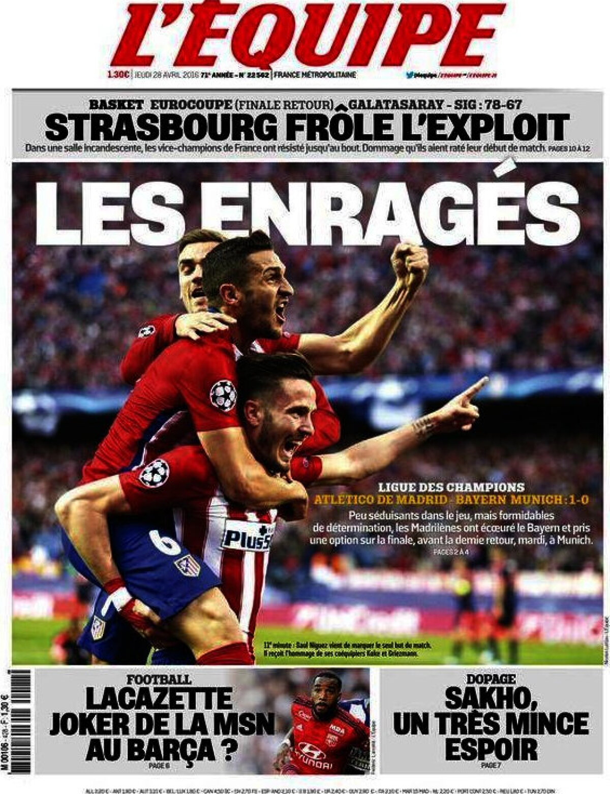 Ce scriu azi ziarele de sport din lume (28 aprilie 2016)