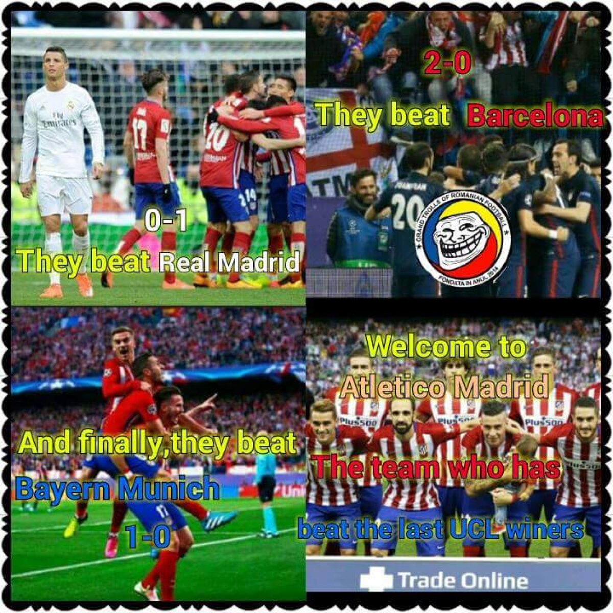 FOTO Am ales cele mai bune 10 meme-uri după o nouă surpriză provocată de Atletico în Liga Campionilor