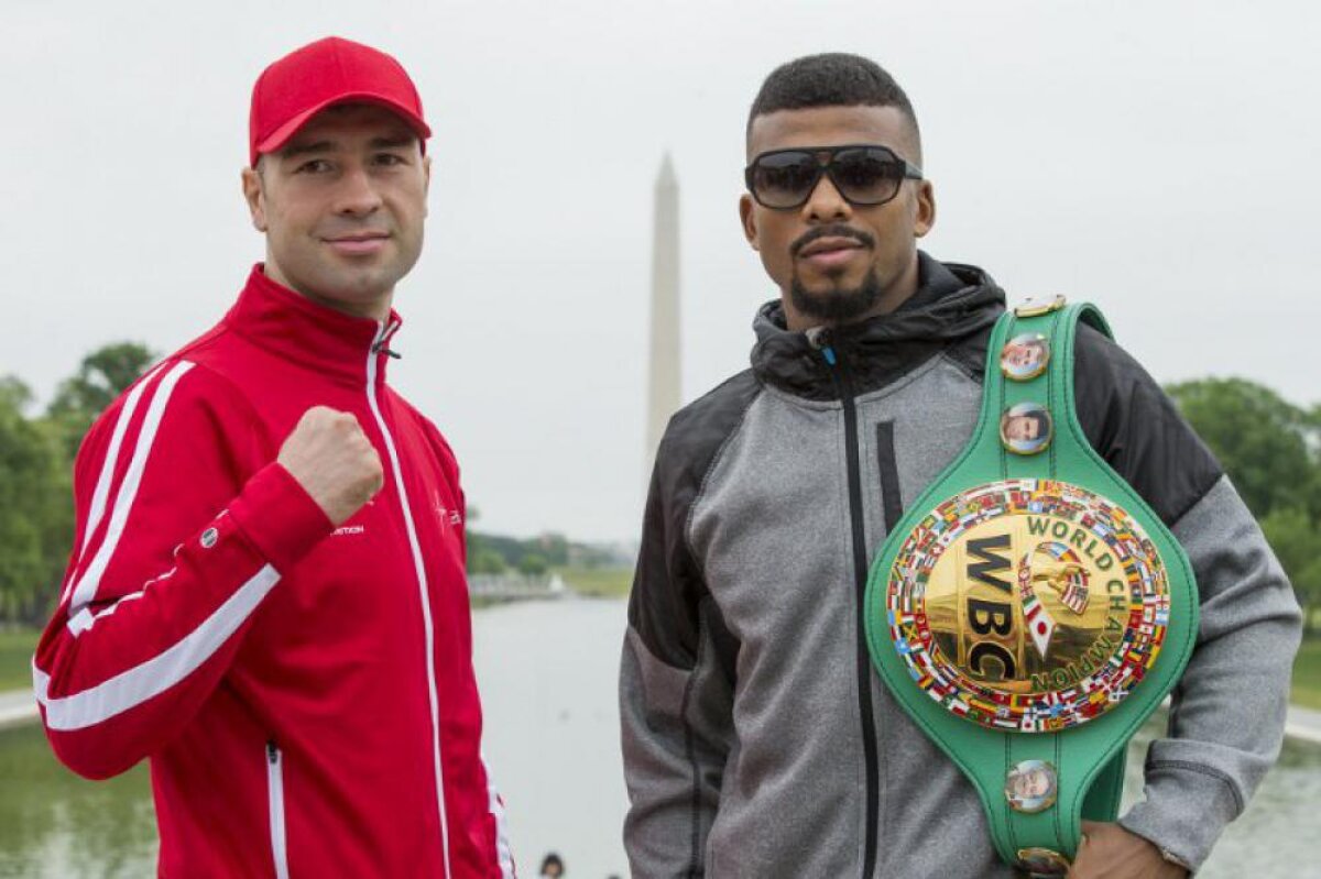 VIDEO+FOTO Lucian Bute și Badou Jack, în fața Casei Albe » Cum au promovat cei doi lupta de duminică dimineață