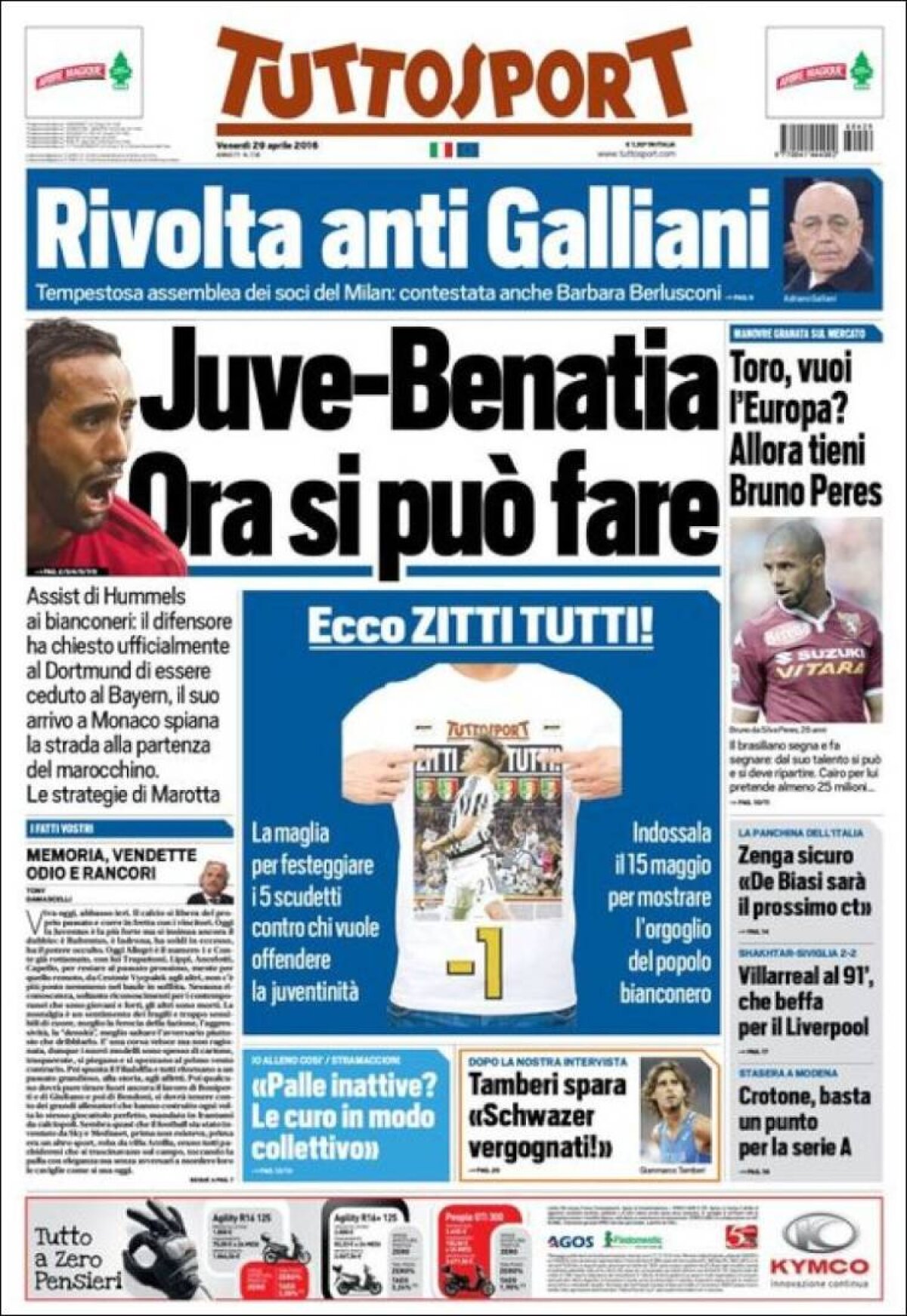 Ce scriu azi ziarele de sport din lume (29 aprilie 2016)