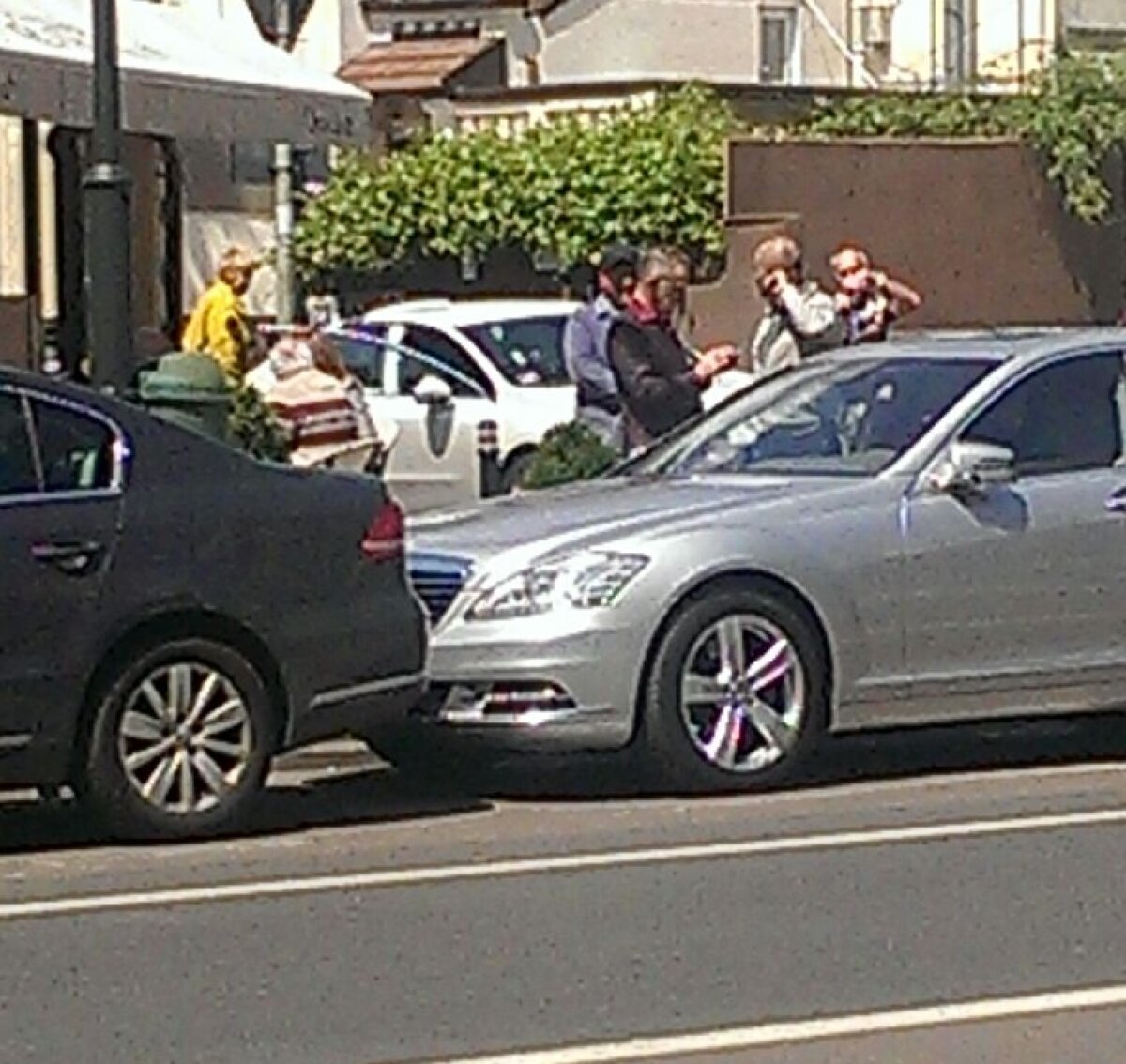 FOTO EXCLUSIV Întâlnire Becali - Copos la o terasă, întreruptă neașteptat! Ce s-a întâmplat la reunirea foștilor rivali din Liga 1