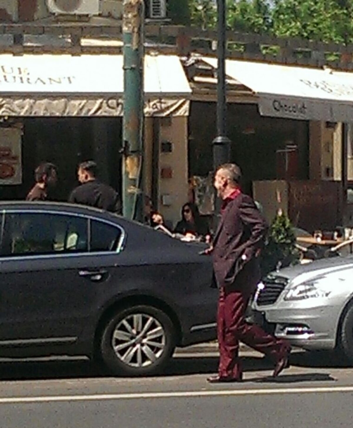 FOTO EXCLUSIV Întâlnire Becali - Copos la o terasă, întreruptă neașteptat! Ce s-a întâmplat la reunirea foștilor rivali din Liga 1