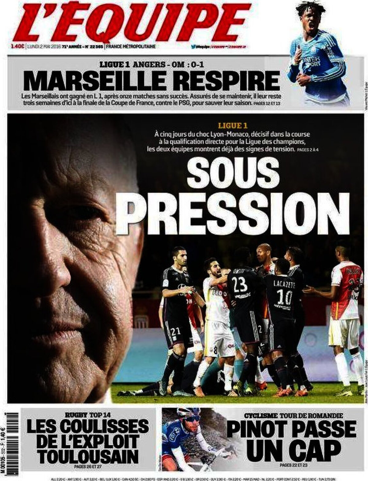 Ce scriu azi ziarele de sport din lume (2 mai 2016)