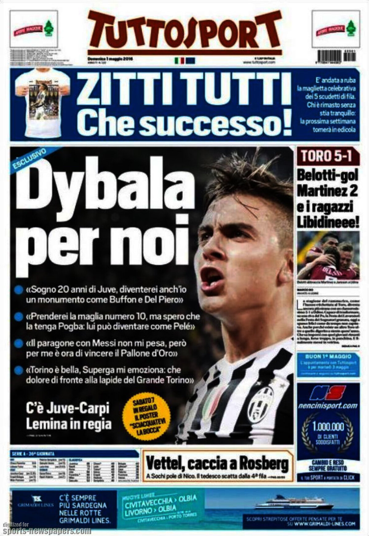 Ce scriu azi ziarele de sport din lume (2 mai 2016)