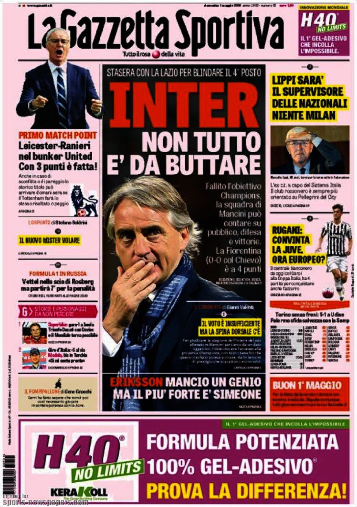 Ce scriu azi ziarele de sport din lume (2 mai 2016)