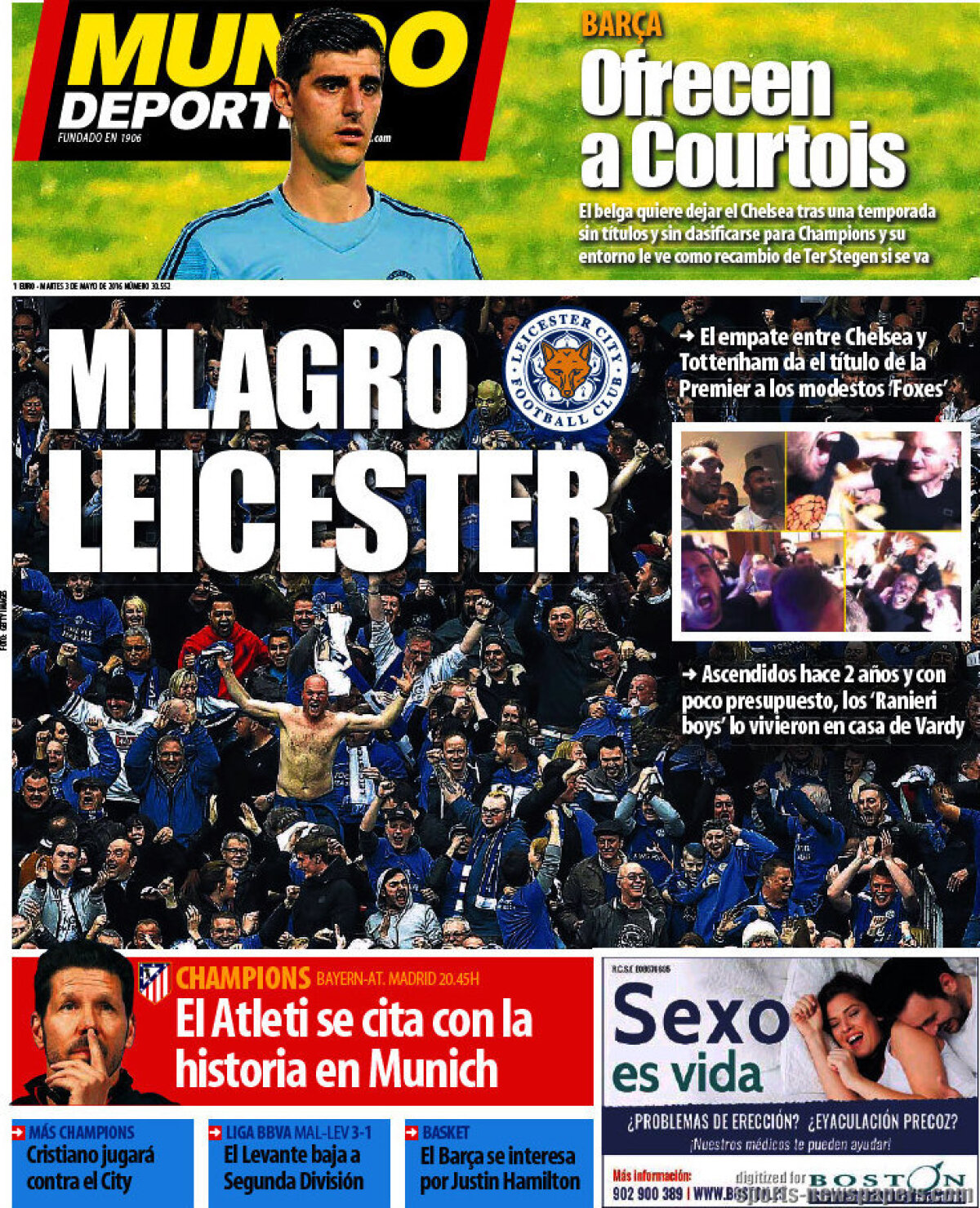 Ce scriu azi ziarele de sport din lume (3 mai 2016)