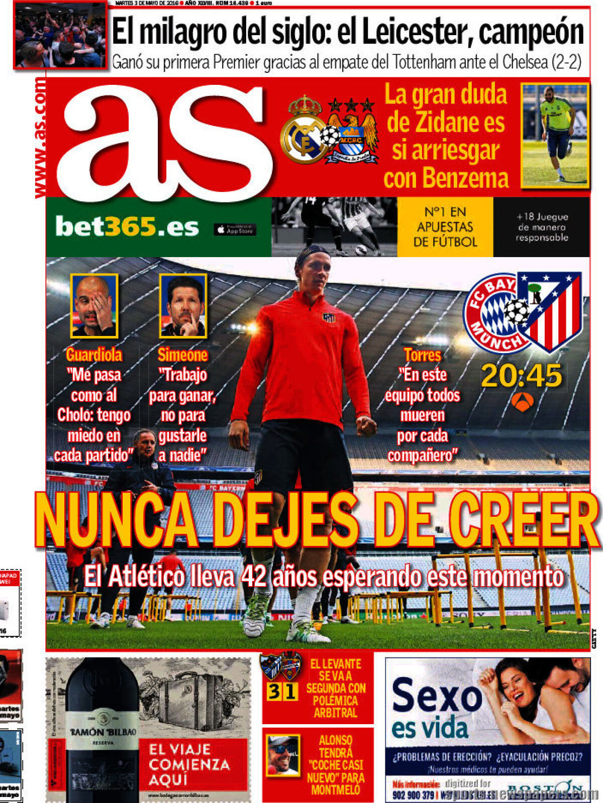 Ce scriu azi ziarele de sport din lume (3 mai 2016)