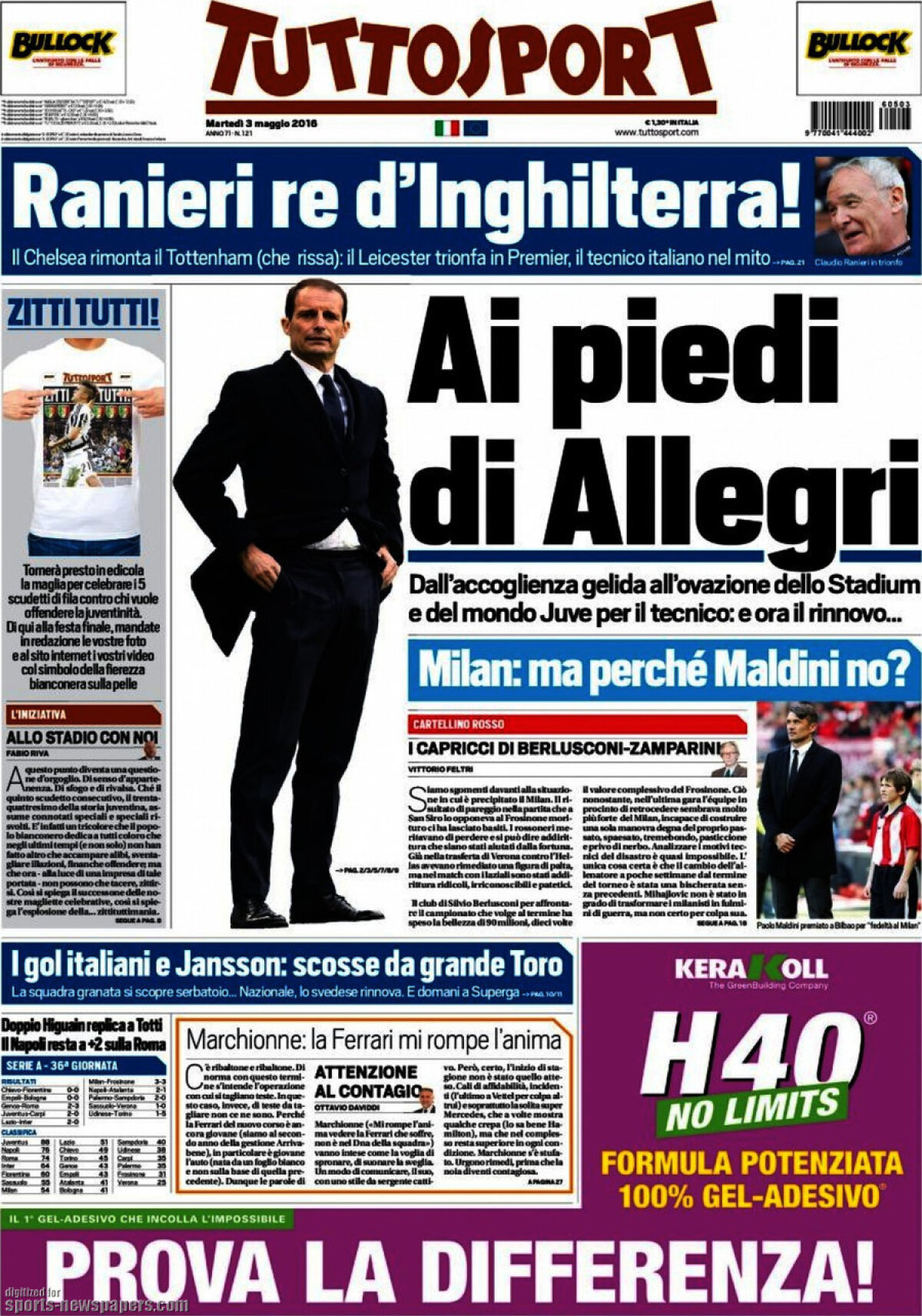 Ce scriu azi ziarele de sport din lume (3 mai 2016)