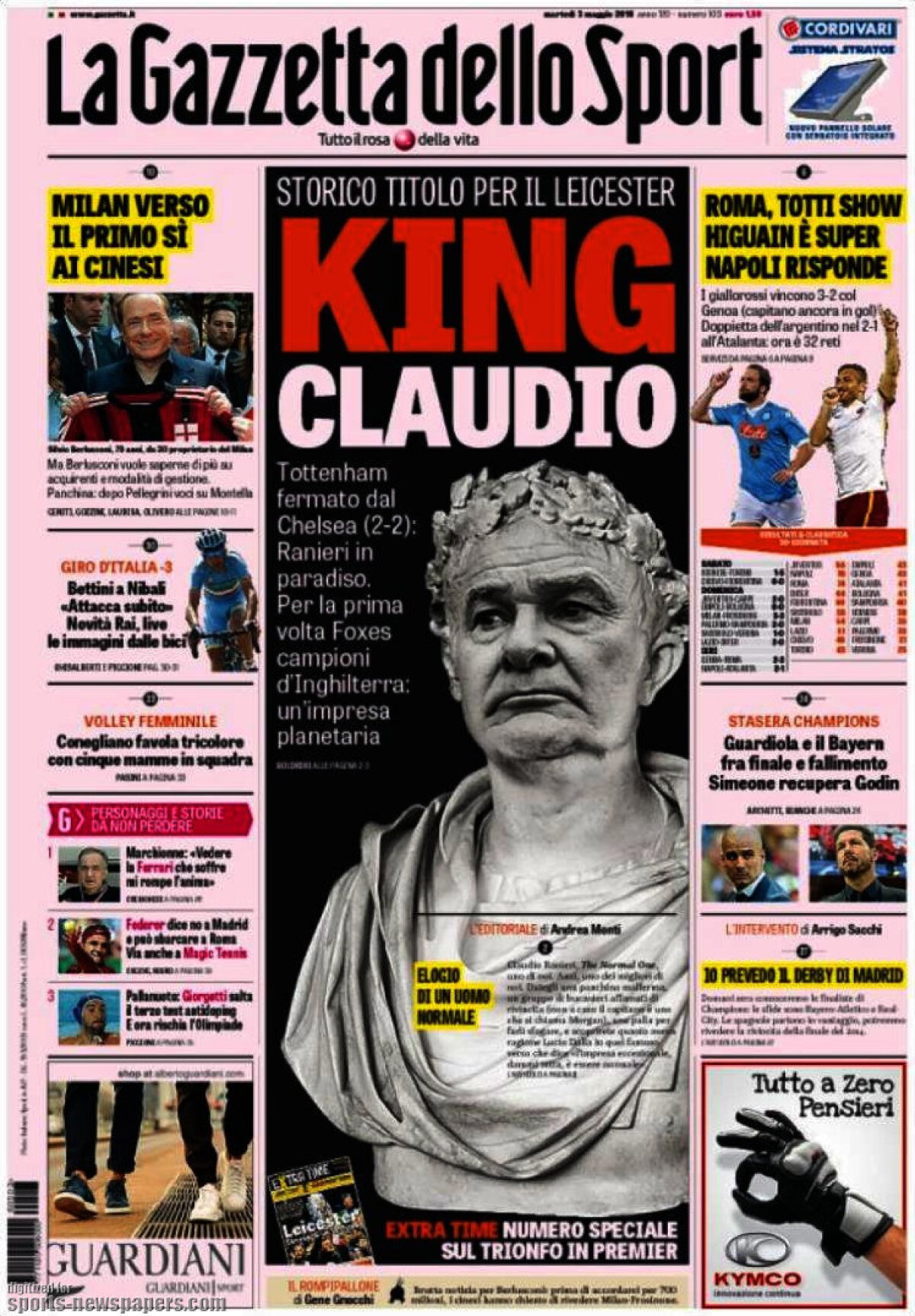 Ce scriu azi ziarele de sport din lume (3 mai 2016)