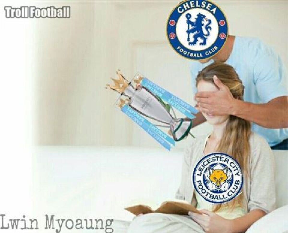 FOTO Spectacol pe rețelele de socializare după titlul câștigat de Leicester: 30 de meme-uri inspirate! :D