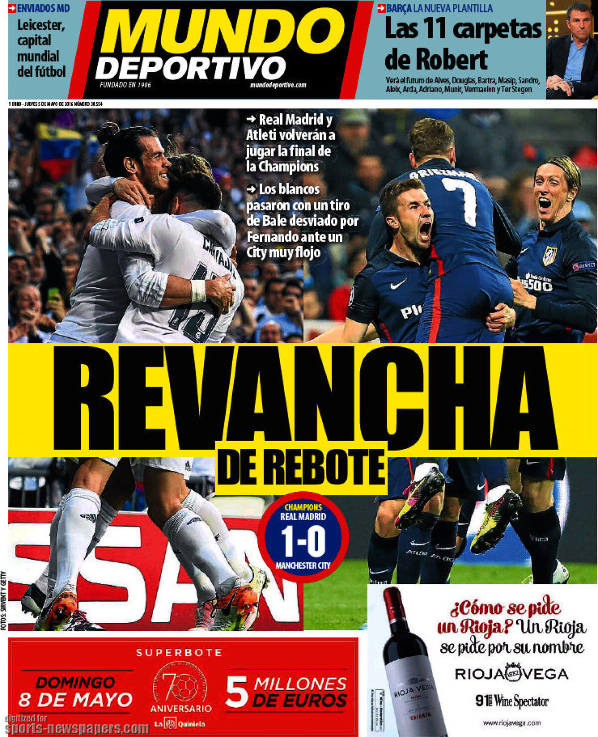 Ce scriu azi ziarele de sport din lume (5 mai 2016)