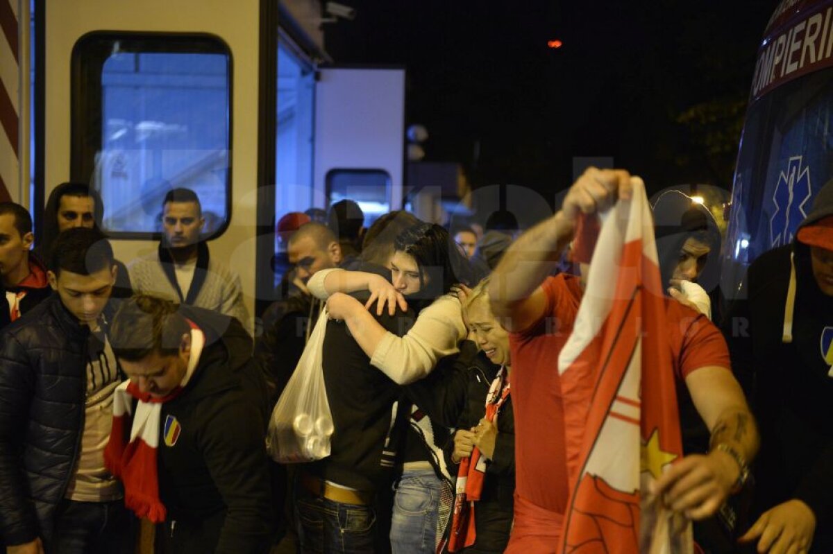 FOTO Durere fără margini » Dinamoviștii au plâns în hohote și au aprins lumânări la Urgență şi pe gazonul din Ştefan cel Mare! Jucătorii s-au alăturat