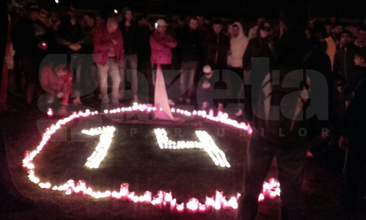 FOTO Durere fără margini » Dinamoviștii au plâns în hohote și au aprins lumânări la Urgență şi pe gazonul din Ştefan cel Mare! Jucătorii s-au alăturat