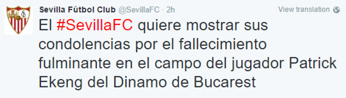 Reacții din fotbalul românesc și cel internațional » Cafu, Eto'o și Martial deplâng moartea lui Ekeng
