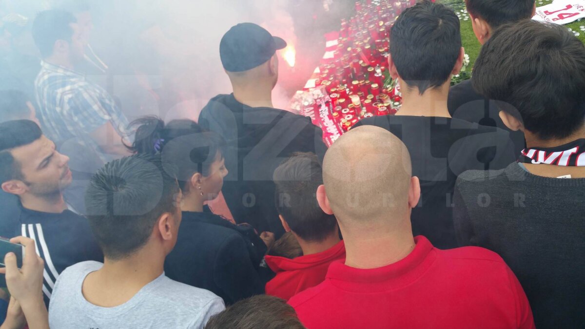 UPDATE VIDEO și FOTO Arena din Ștefan cel Mare s-a transformat în loc de pelerinaj » Steaua, Dinamo și Rapid au venit la stadion pentru a aprinde o lumânare în memoria lui Ekeng