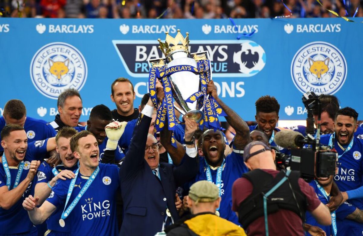 GALERIE FOTO și VIDEO  Fotbaliștii lui Leicester au primit trofeul Premier League