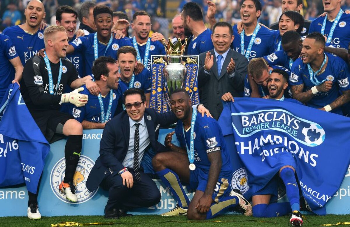GALERIE FOTO și VIDEO  Fotbaliștii lui Leicester au primit trofeul Premier League